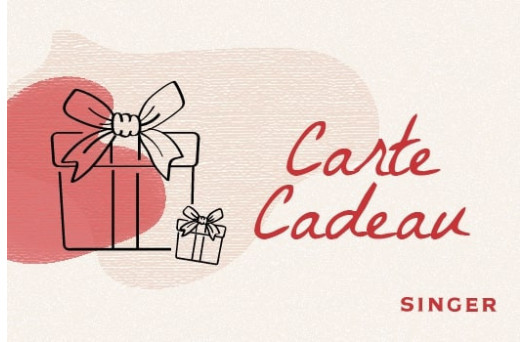 
								                        			Carte cadeau Singer